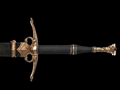 Dragons sword 3D model