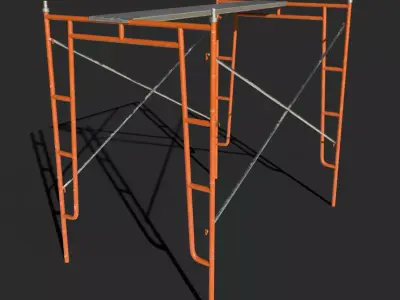 Scaffolding rack Low-poly 3D model
