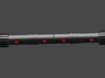 Dart Maul sword Low-poly 3D model