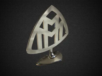 maybach logo 3D model by 3dlogoman