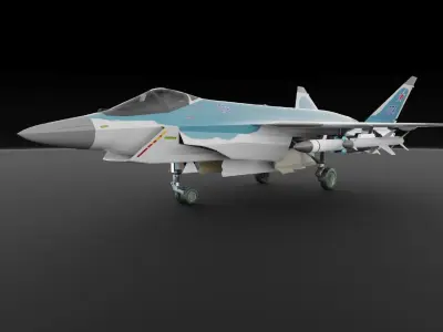 LTS Sukhoi T-75 Checkmate  Low-poly 3D model