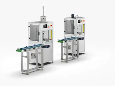 Automatic Plastic Packaging Motor Press Fitting Line 3D model