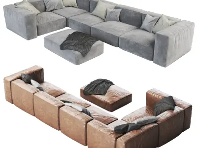 comfortable sofa 3D model