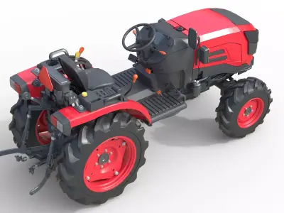 Mahindra Oja Low-poly 3D model