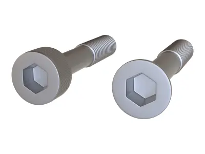 Socket screws 3D Model 3D model