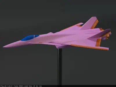 Fictional fighter 2 3D print model
