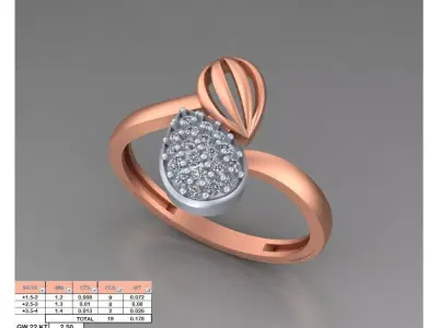 NEW ITALIAN 96 LADIES RINGS COMLETE LOT 3D print model