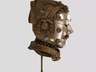 Metal Future Terracotta Warriors Ornaments 3D model