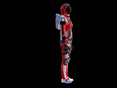 Astronaut Spacesuit Taiwan 3D model