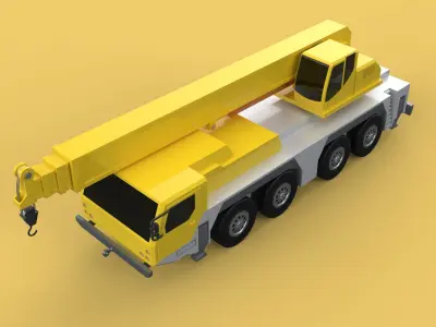 LIEBHERR LTM1070 LTM 1070 TELESCOPIC MOBILE CRANE CRAWLER TRUCK 3D model