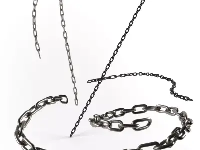 Chain pair of links 3D model