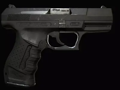 p99 lowpoly gun 3D model