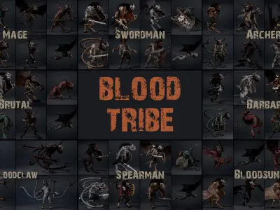 6 Tribes Bundle Part 1 3D Model Pack