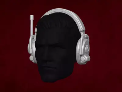 Headphones Collection STL for action figures 3D print model