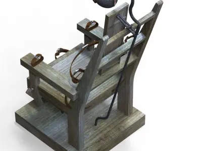 Electric Chair Low-poly 3D model