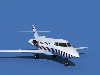 Hawker Siddley 1000 V12 3D model