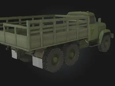 Military Cargo Truck  Armored Transport Vehicle Model 3D model by 3dart3d