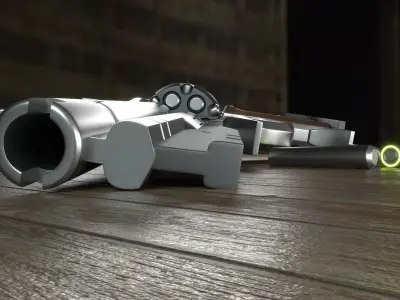 Revolver two revolvers Free 3D model