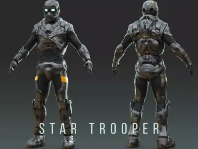 Star trooper Armor High res 3D model