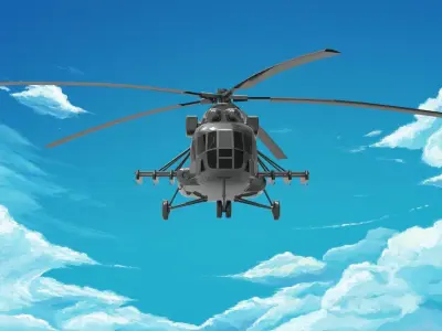 Mil Mi-8 Helicopter 3D model
