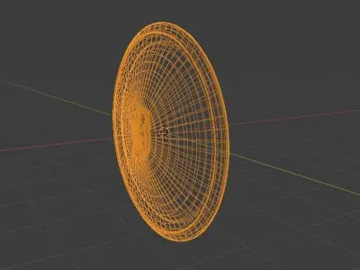 gold sporten sheild Low-poly 3D model