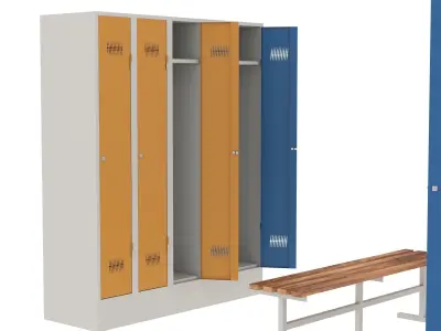 Metal Cabinet - Jordan 3D model