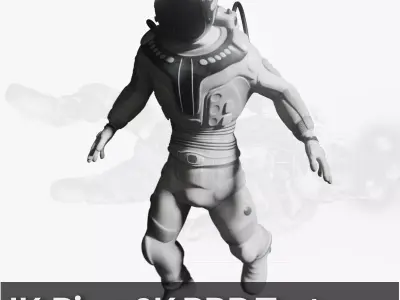 Astronaut Low-poly 3D model shop