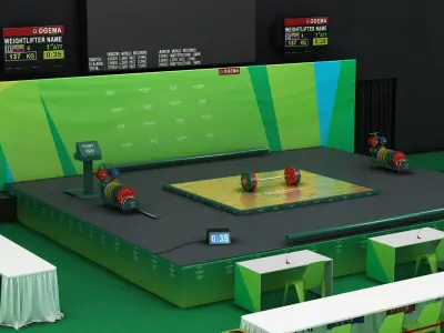  Weigtlifting Training and Arena Collection 