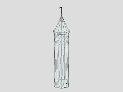 Medieval Castle Module 10 Low Poly PBR Realistic Low-poly 3D model