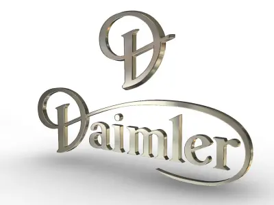 daimler logo 3D model