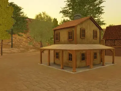 Hazy Village 3D model