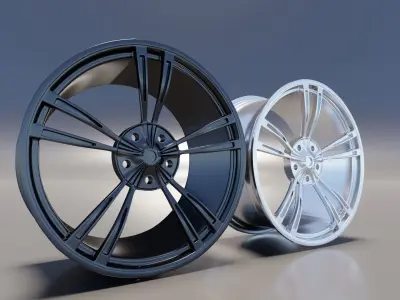 3D model rim wheel part4 3D model