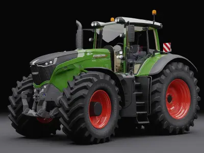 Fendt 1050 Vario Low-poly 3D model