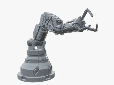 Robotic Arms  Low-poly 3D model