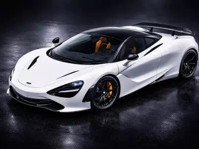 McLaren Inspired White Sports Car Model 3D model