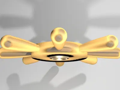 Ship Wheel 5 3D model