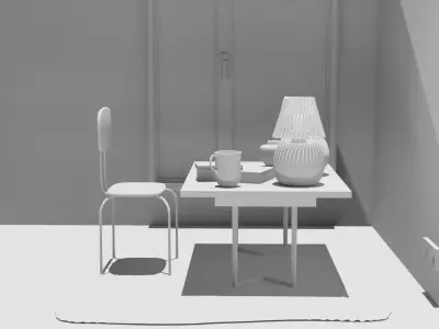 Part of room Free 3D model