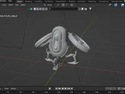 Drone UAV aircraft model 3D model