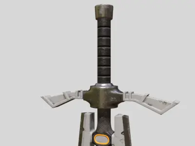 Compound Sword Low-poly 3D model