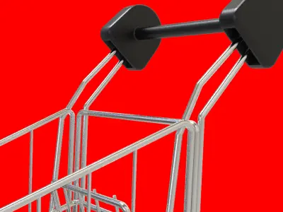 Shopping Cart 3D model Free 3D model