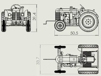 Zetor 15 3D print model