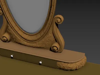 makeup tables 3D model 3D model