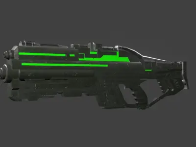 7 GUN SCIFI PACK Free low-poly 3D model