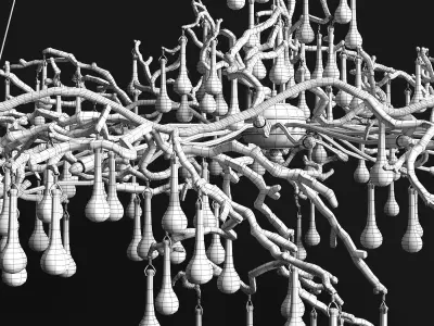 Chandelier serip bijout big 3D model