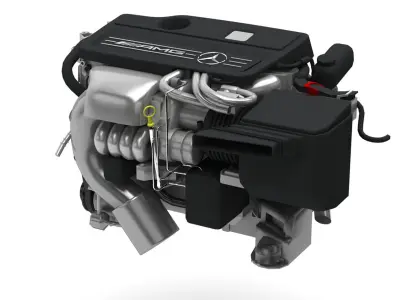 Car Engine 3D model by Carmodels3D