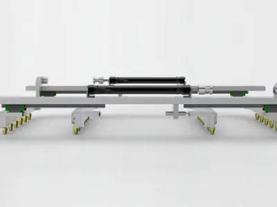 Pneumatic cleaning mechanism  3D model