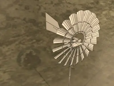 Wind Mill Free low-poly 3D model