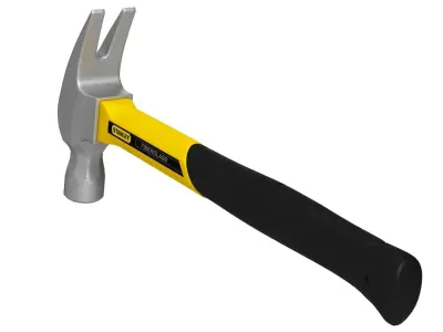 Stanley Fiberglass Hammer 3D Model 3D model