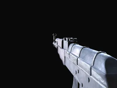 AK-47 Low Poly Model rifle Free low-poly 3D model