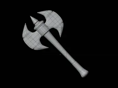 Game Axe 3D Illustration 3D model purchase